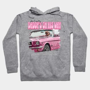 Dont Worry Daddy's On His Way Donald Pink Preppy Edgy, Trump 2024 Hoodie